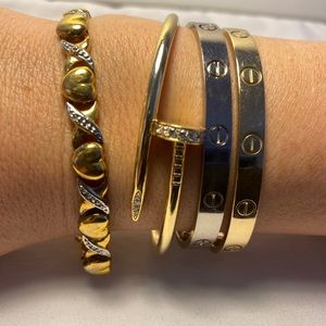 Gold Plated Heart Bracelet